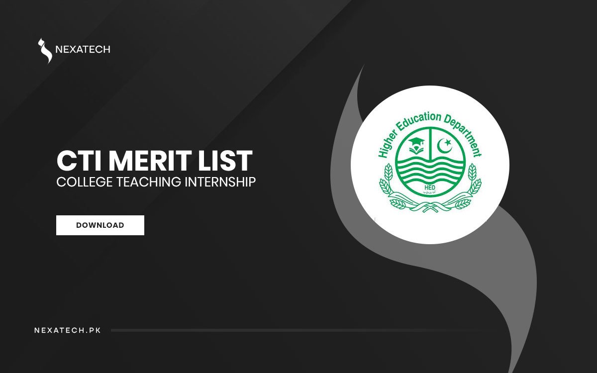 HED CTI Punjab Jobs Merit List 2024 Tentative Interview List