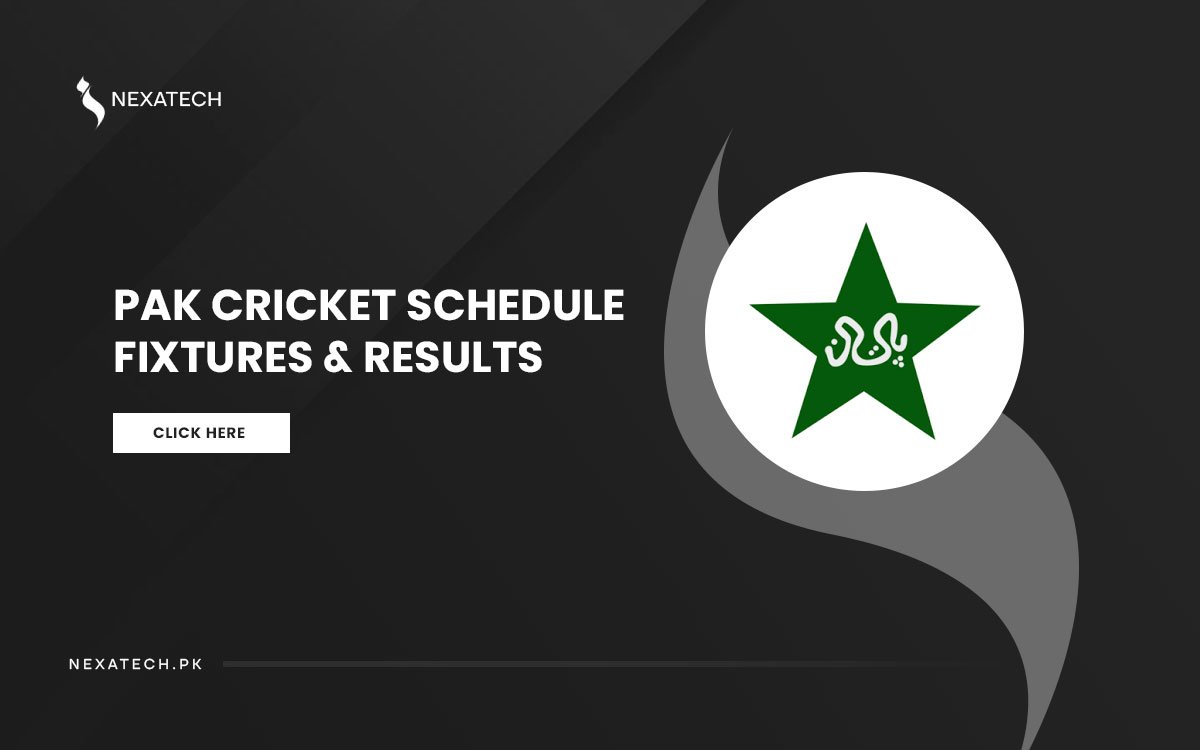 PAK Cricket Schedule 2024-25 Fixtures & Results