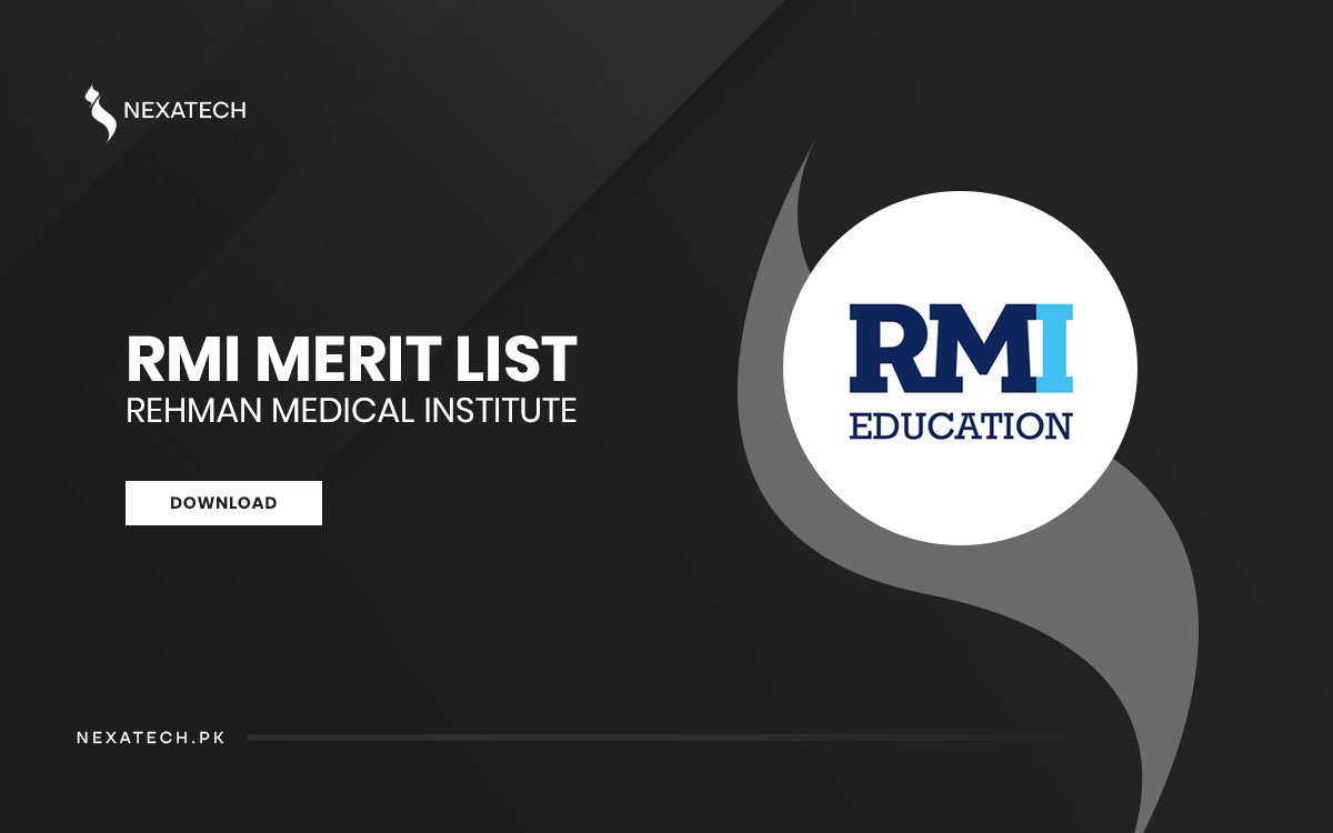 RMI Merit List 2024 BSN Nursing, MBBS, & BDS