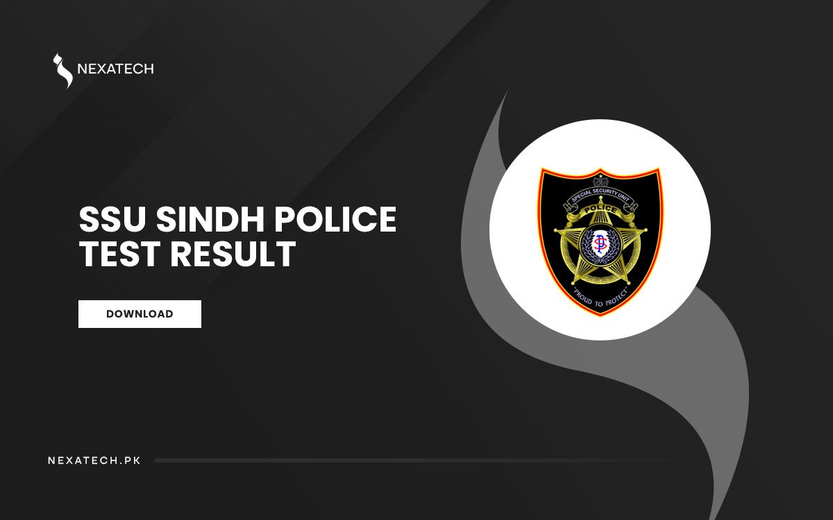 SSU Sindh Police Constable Written & Physical Test Result