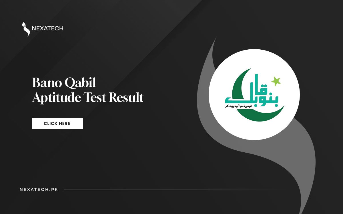 Bano Qabil Aptitude Test Result November 2024 Girls and Boys