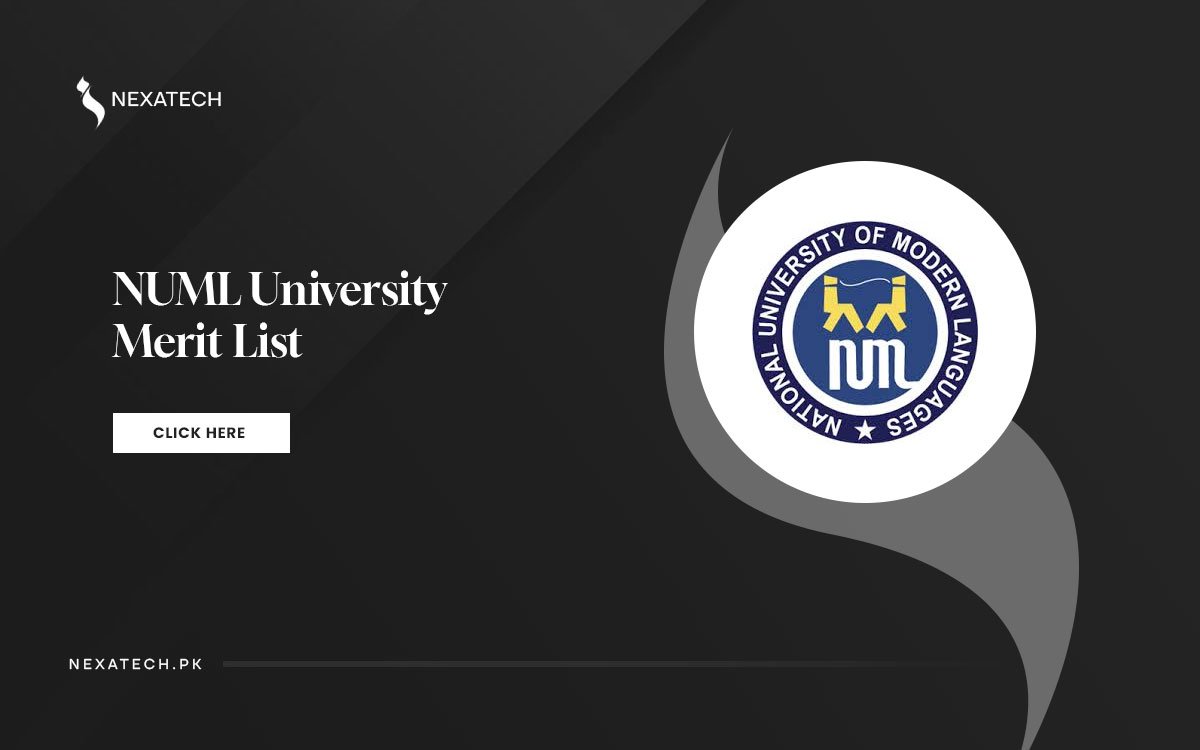 NUML University Merit List for Admissions Spring 2025