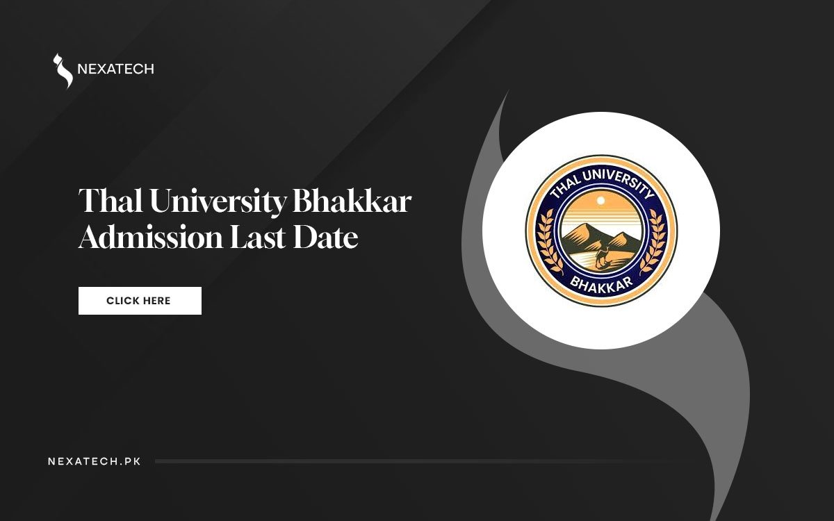 Thal University Bhakkar Admission 2025 Apply Online